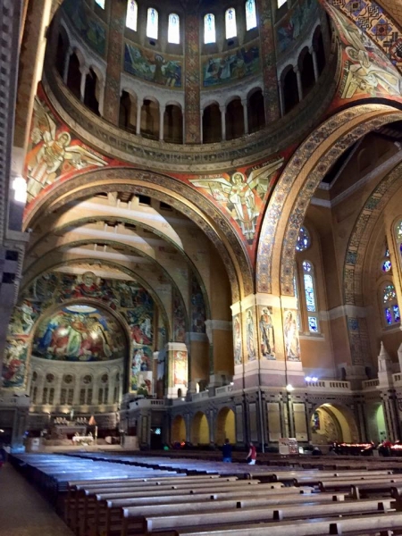 Inside Lisieux Basilica